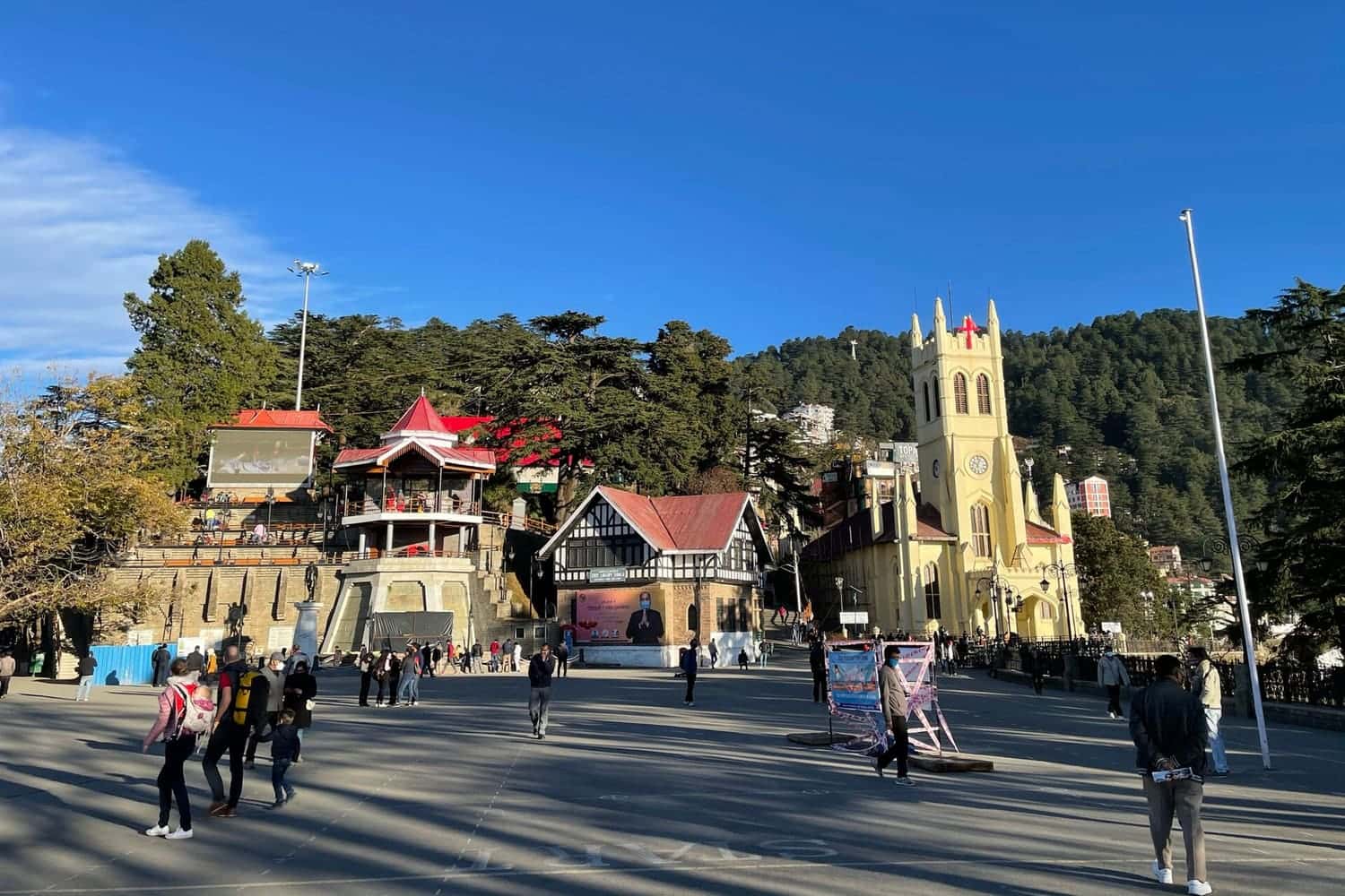 Christ Church and the Ridge in Shimla