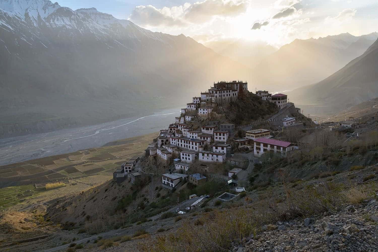 Key Monastery on its hilltop in the Spiti valley