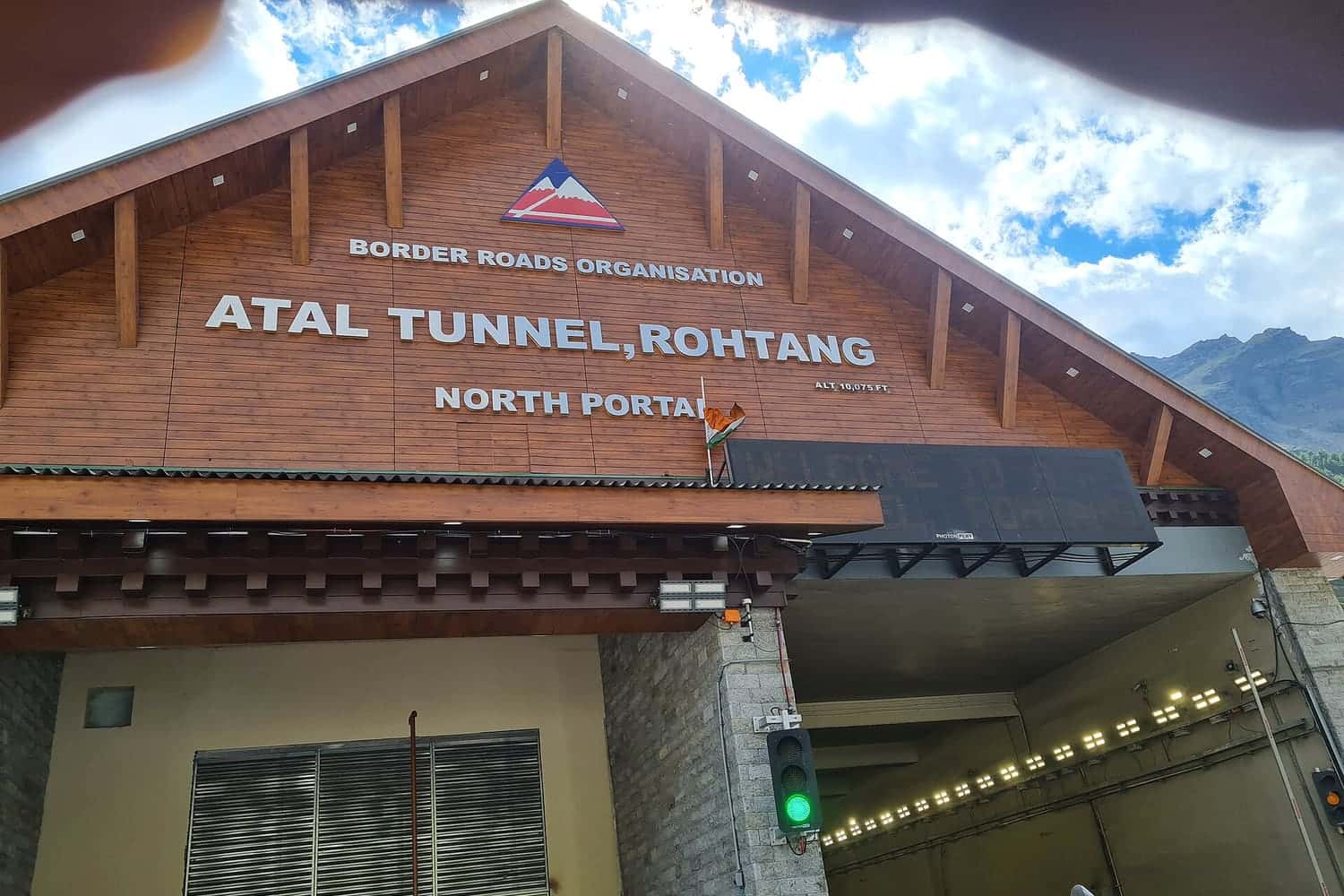 North portal of the Atal Tunnel at Rohtang