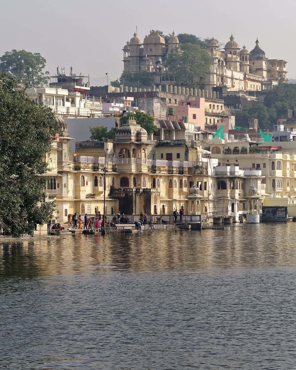 City Palace and ghats on the shore of Lake Pichola, Udaipur
